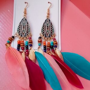 ARETES DE PLUMAS